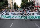 Vecinos de Caballito protestaron por las obras del parque lineal en Honorio Pueyrredón