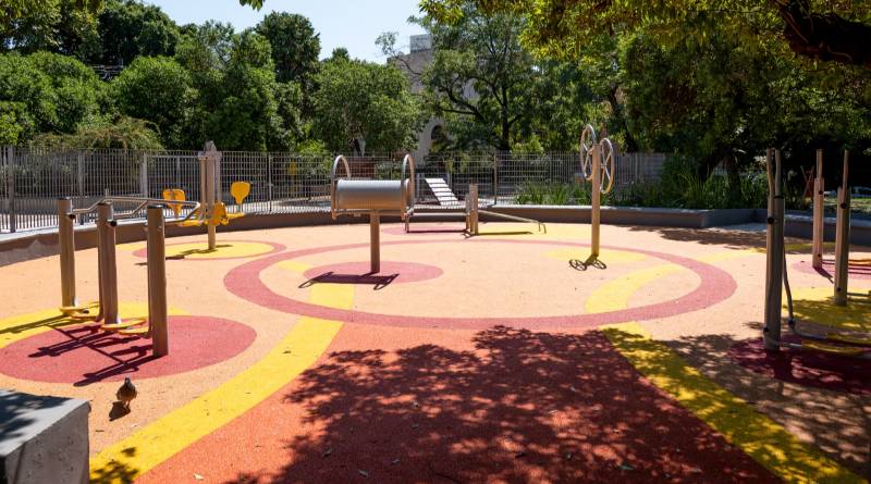 En este momento estás viendo Las postas aeróbicas en la Plaza Inmigrantes de Armenia fueron totalmente renovadas